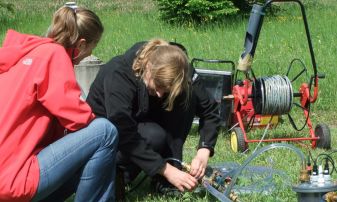 Messungen von Umweltparametern vor Ort während des Studiums
