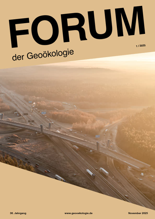 Titelseite des Forum der Geoökolgie 1/2025
